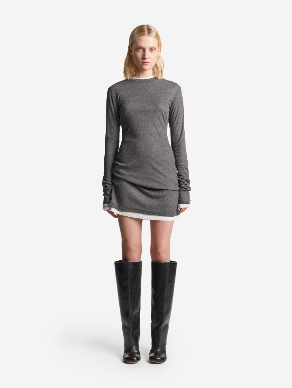 Тонкий трикотажный лонгслив Slim Fit, фото 5