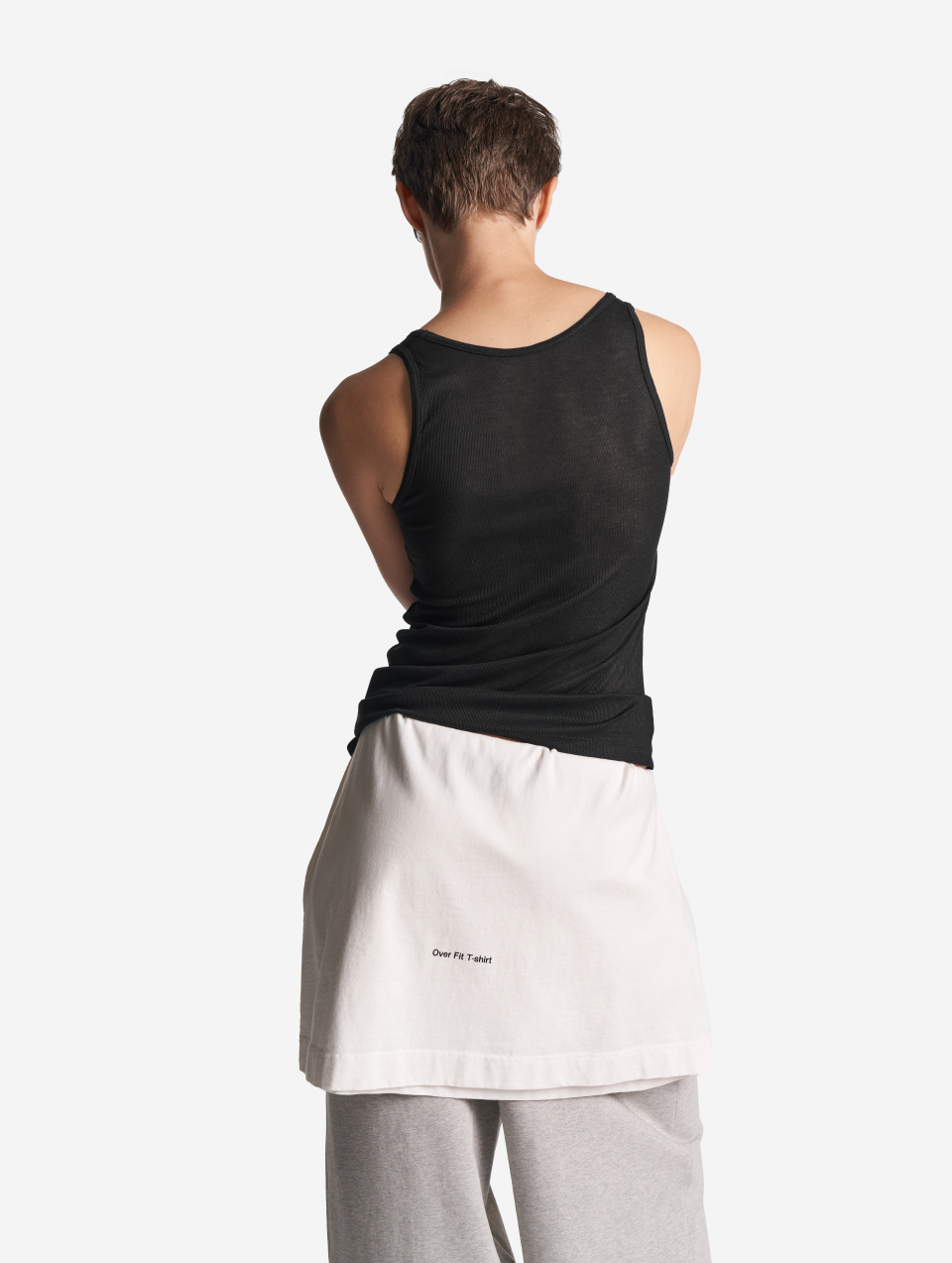 Тонкая трикотажная майка-топ, фото 3