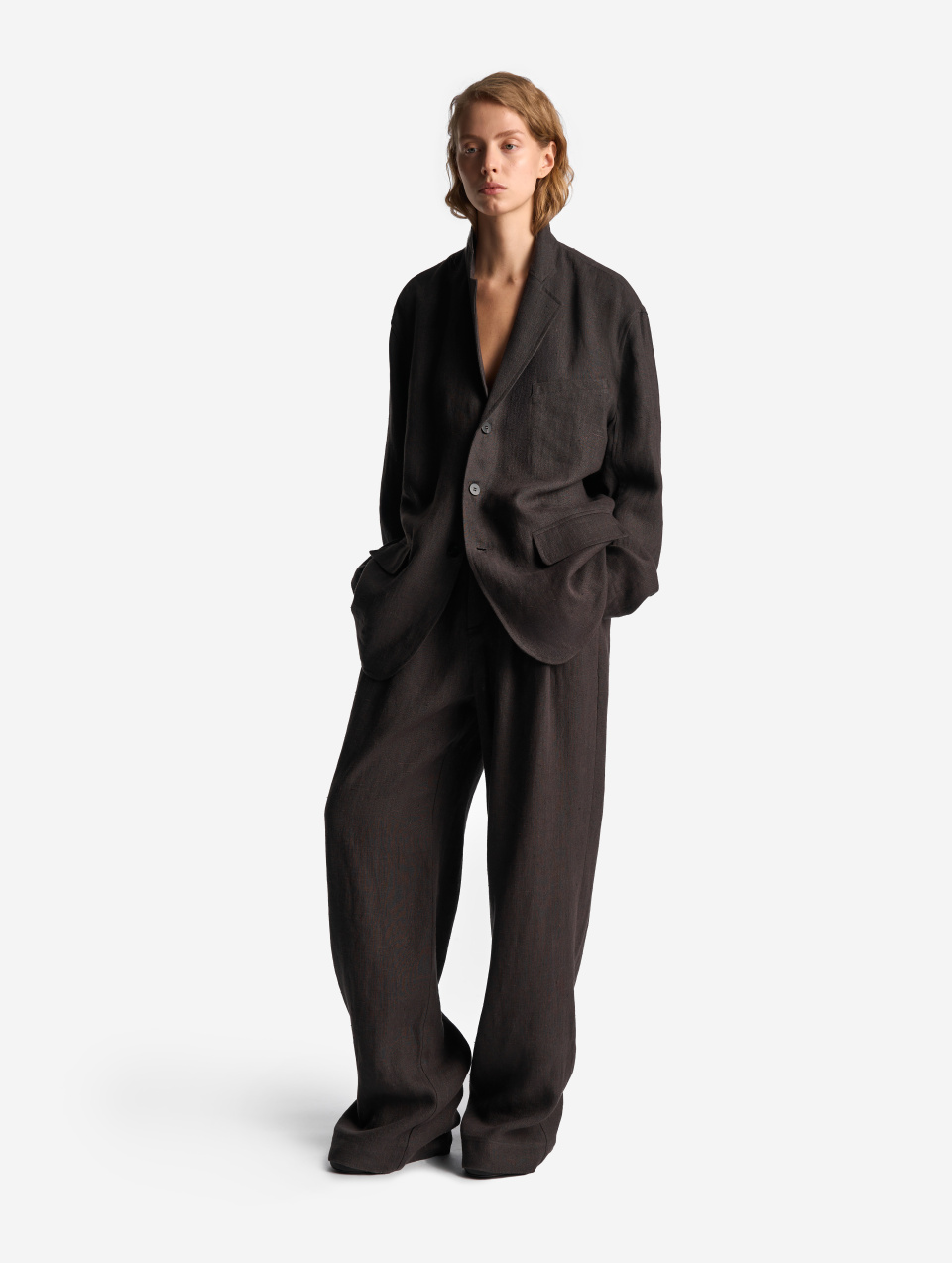 Двухсторонние брюки изо льна, фото 1