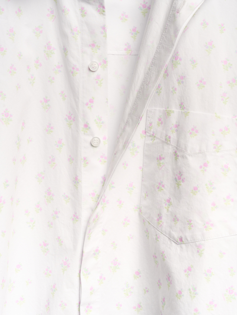 Рубашка из вареного хлопка с коротким рукавом , фото 8