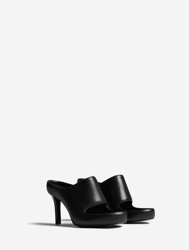 Мюли Puffed с открытым носом