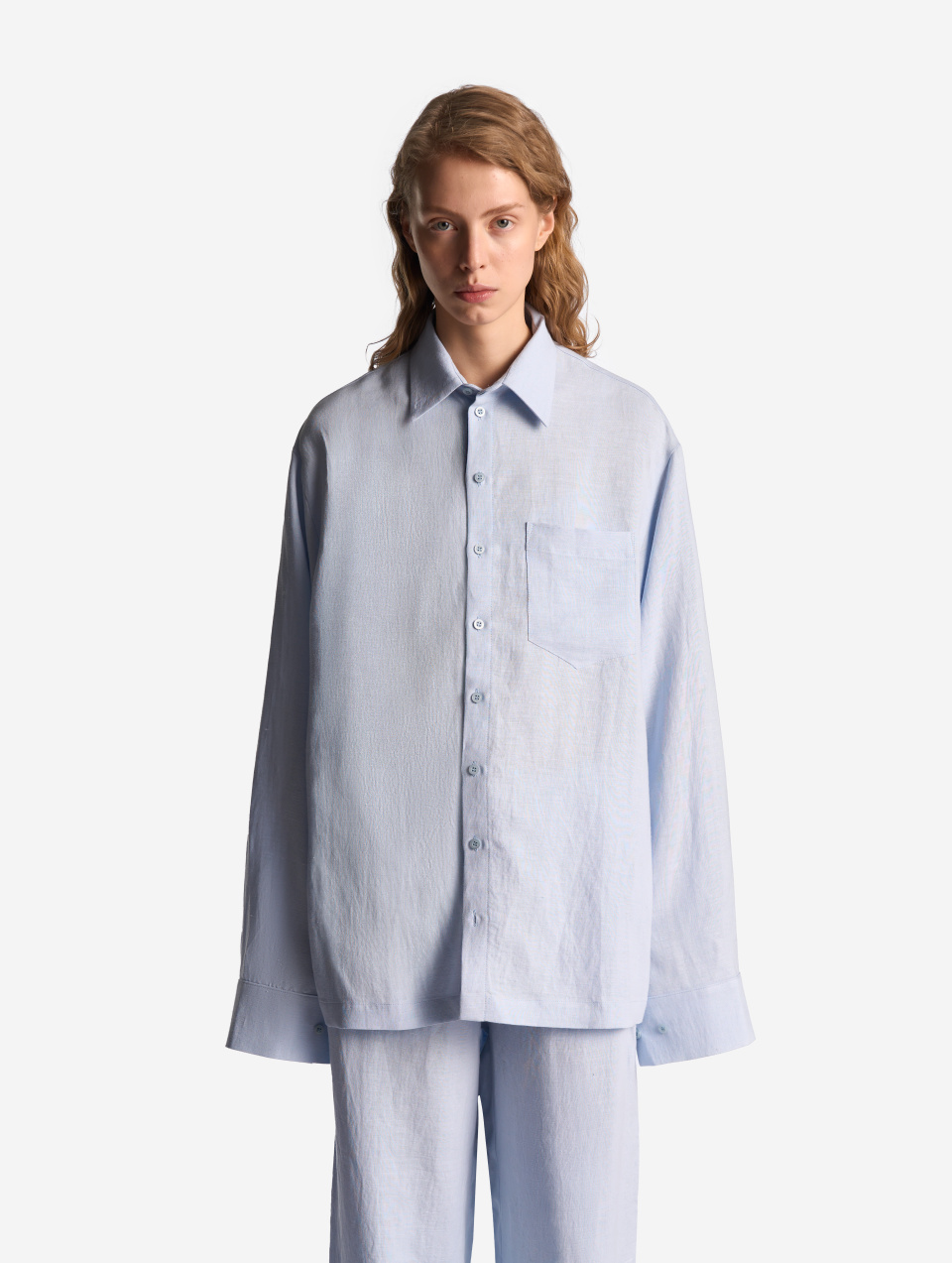 Рубашка Grandpa Fit из тонкого льна, фото 1