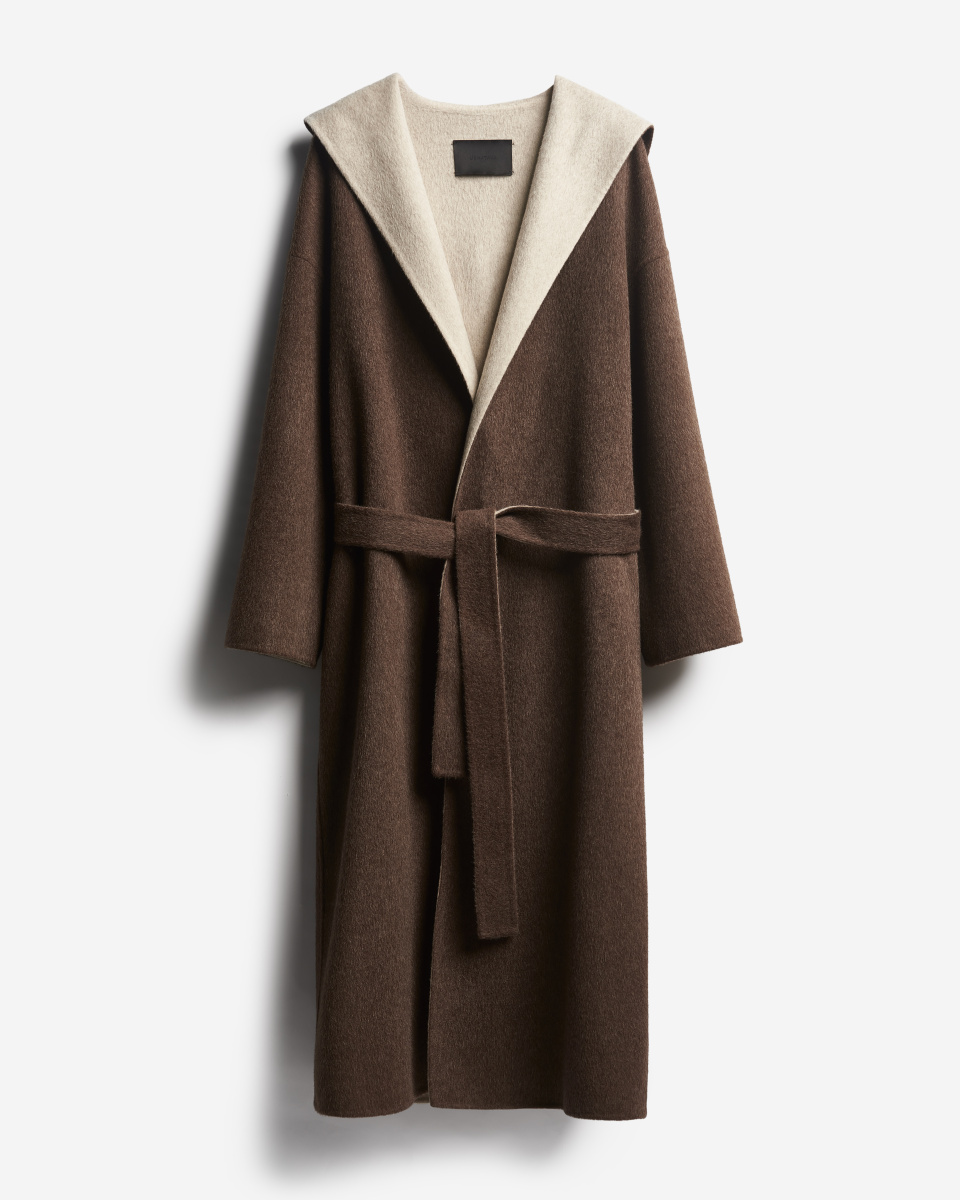 Пальто миди с капюшоном, фото 10