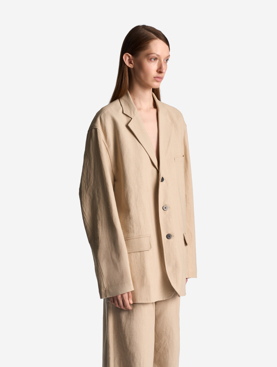 Двухсторонний пиджак изо льна, фото 4