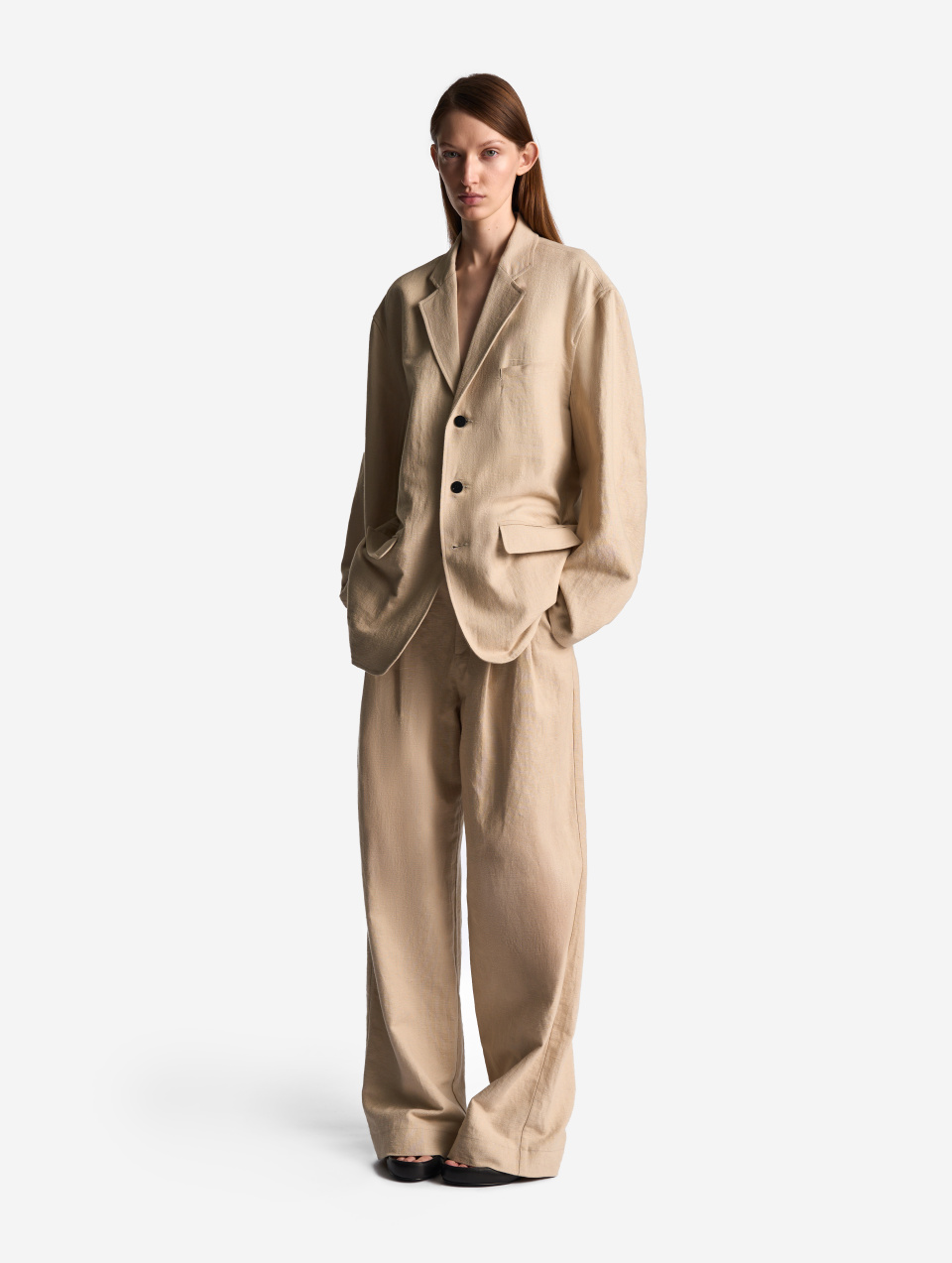 Двухсторонние брюки изо льна, фото 4