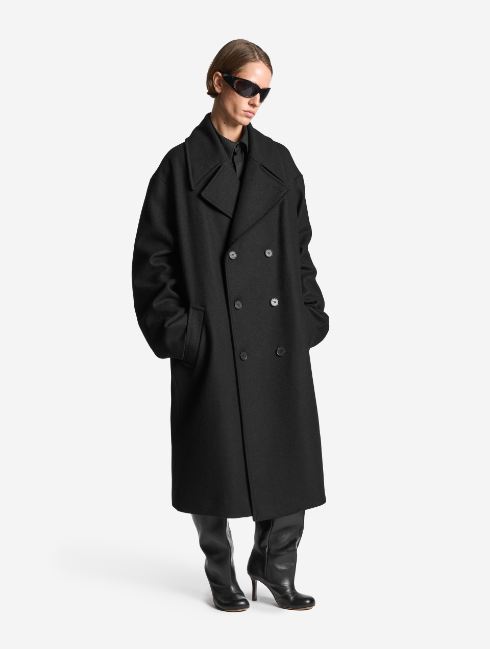 Пальто макси с широкими лацканами, фото 10