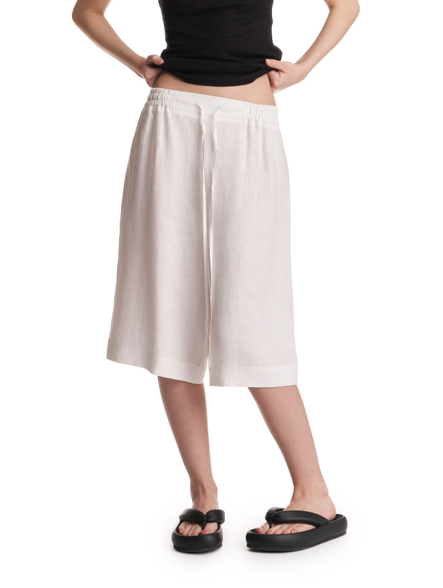 Шорты из тонкого льна