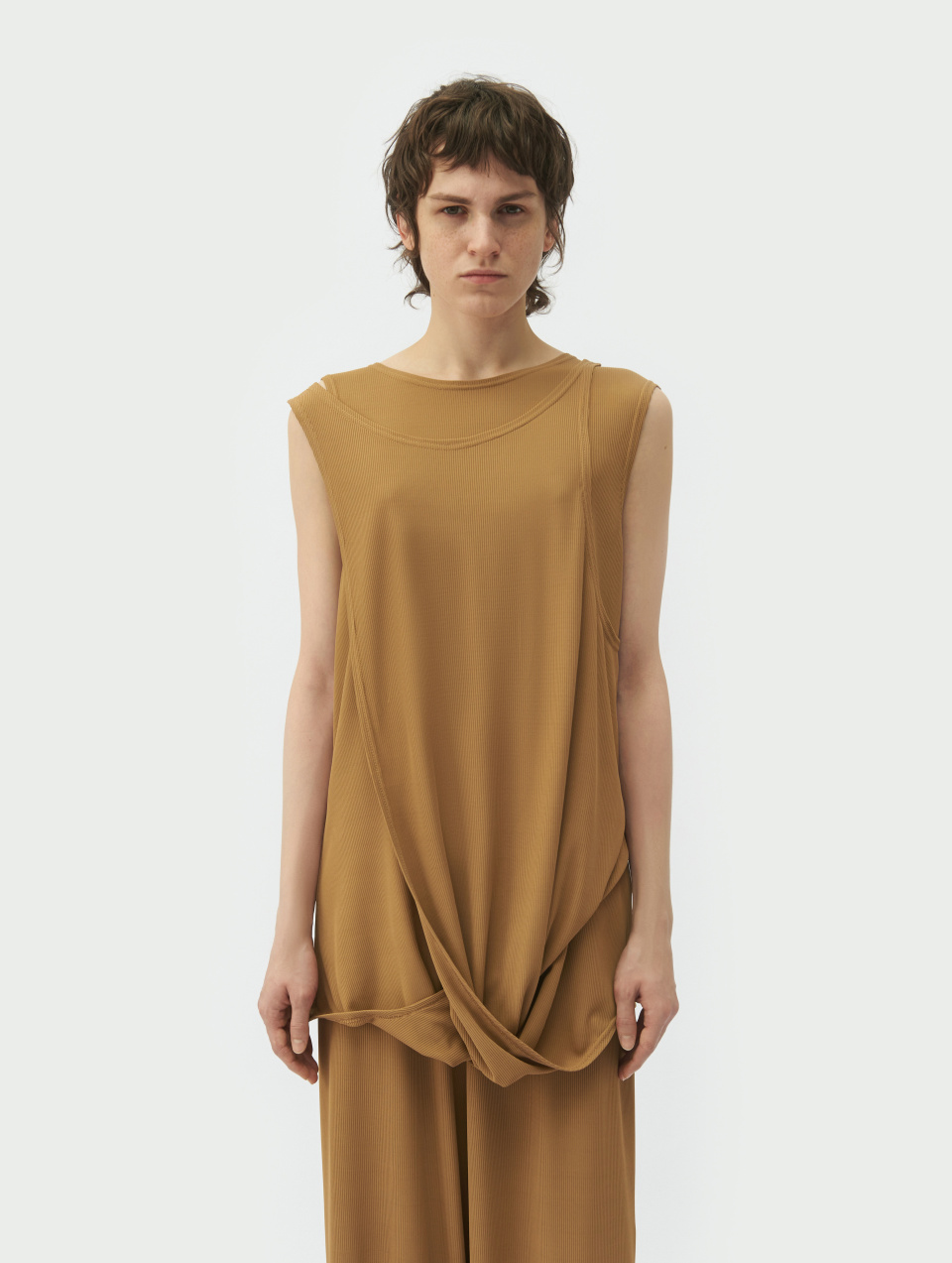 Двойная майка с твистом из лапши, фото 1