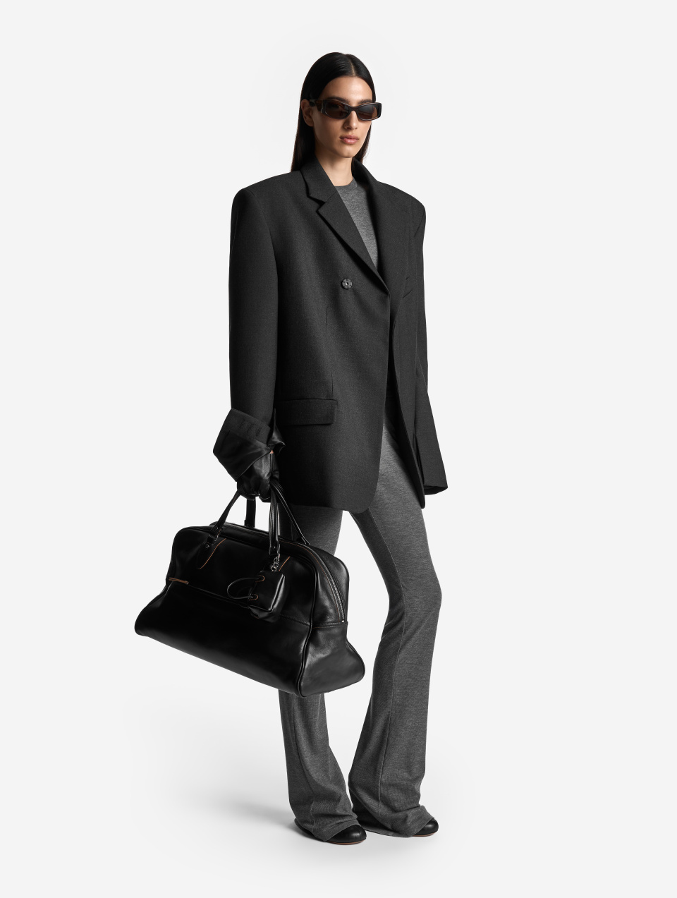 Тонкие трикотажные леггинсы Bootcut, фото 1