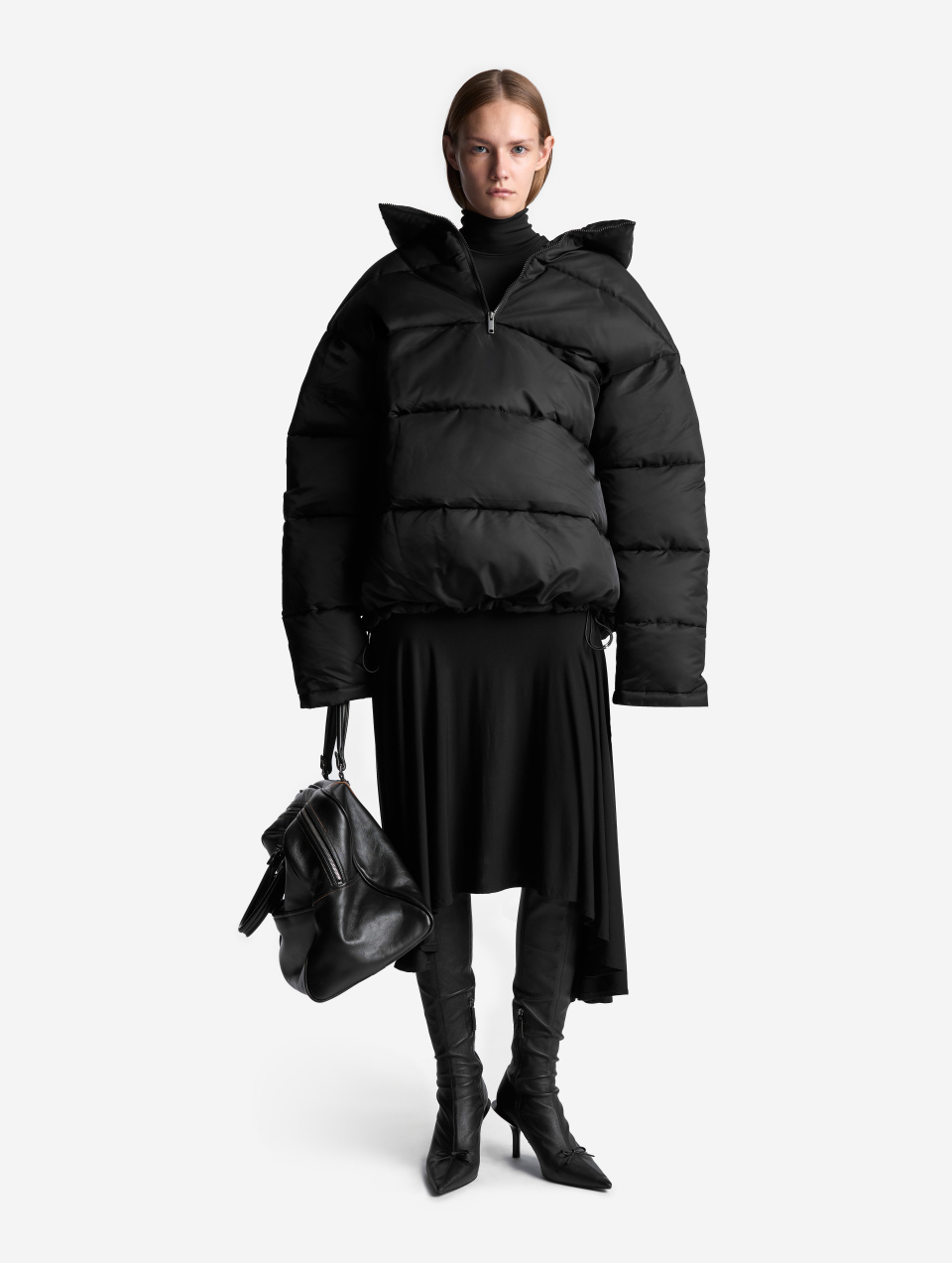 Трикотажная асимметричная юбка, фото 9