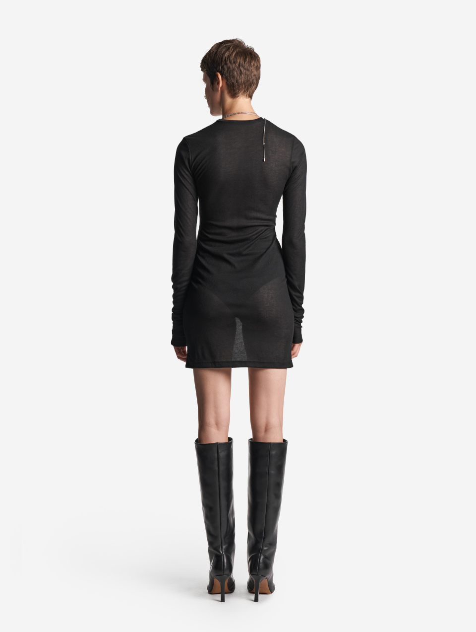 Тонкий трикотажный лонгслив Slim Fit, фото 5