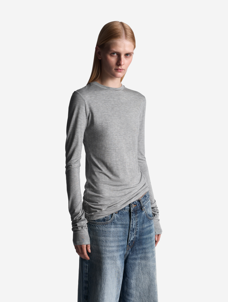 Обтекаемый лонгслив из трикотажа, фото 2