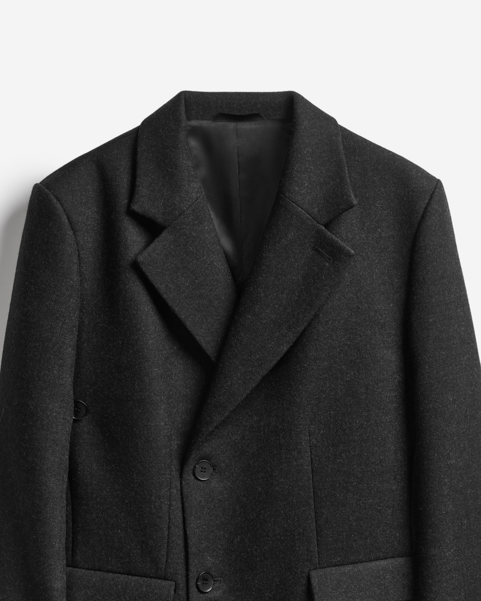 Строгое пальто мини, фото 7