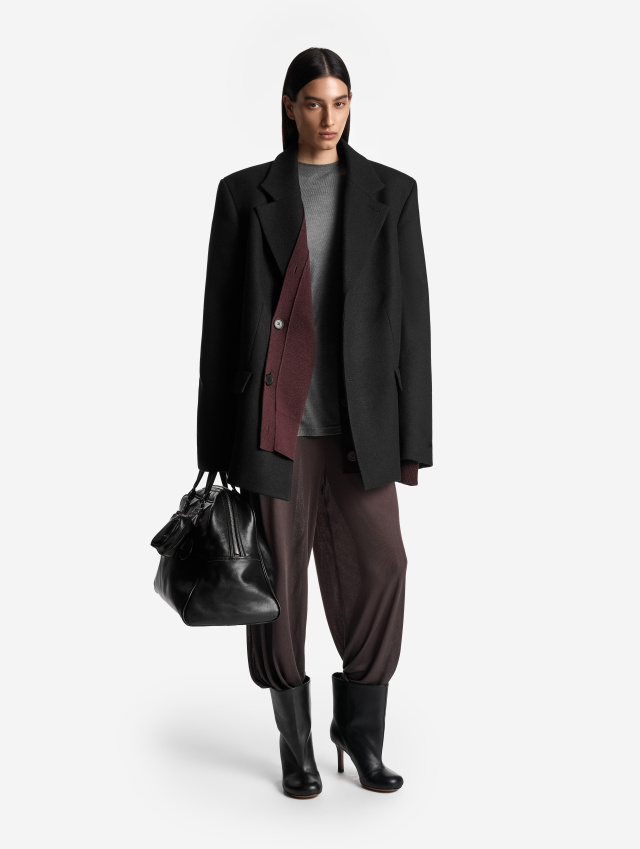 Строгое пальто мини