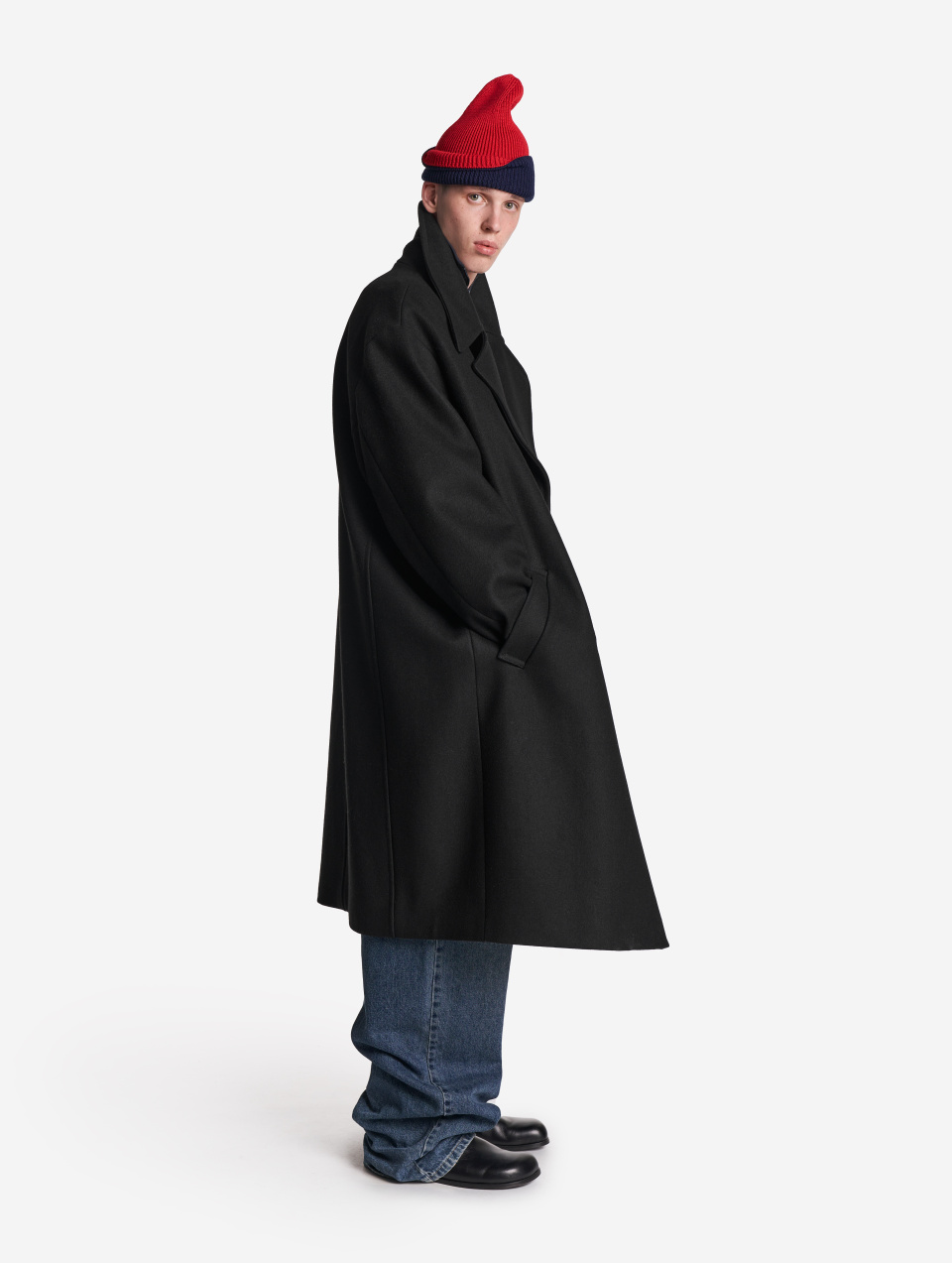 Пальто макси с широкими лацканами, фото 9