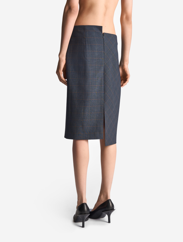 Асимметричная юбка-карандаш