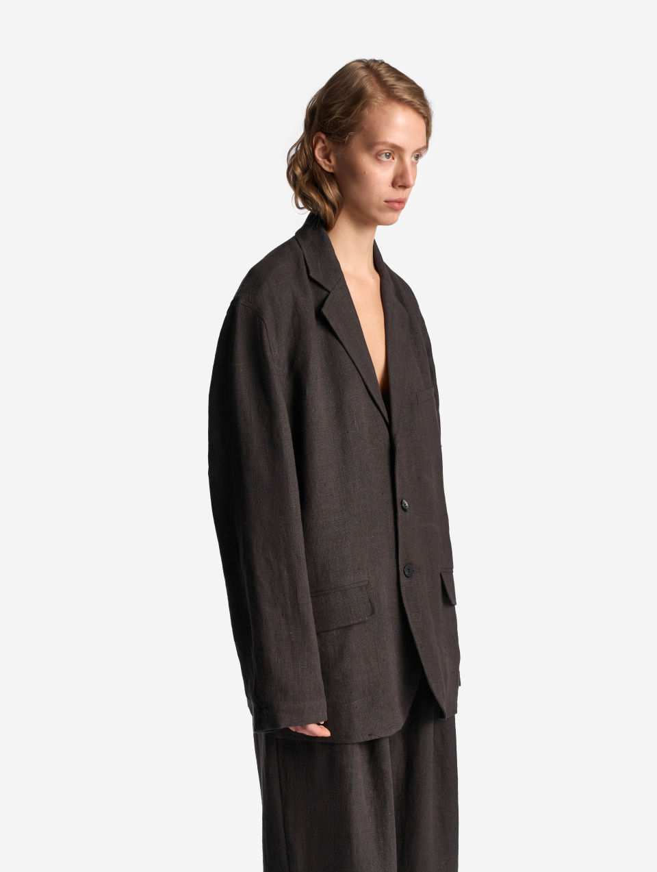 Двухсторонний пиджак изо льна, фото 4
