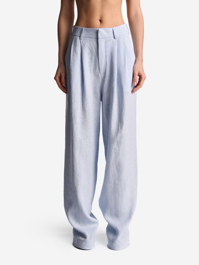 Двухсторонние брюки изо льна