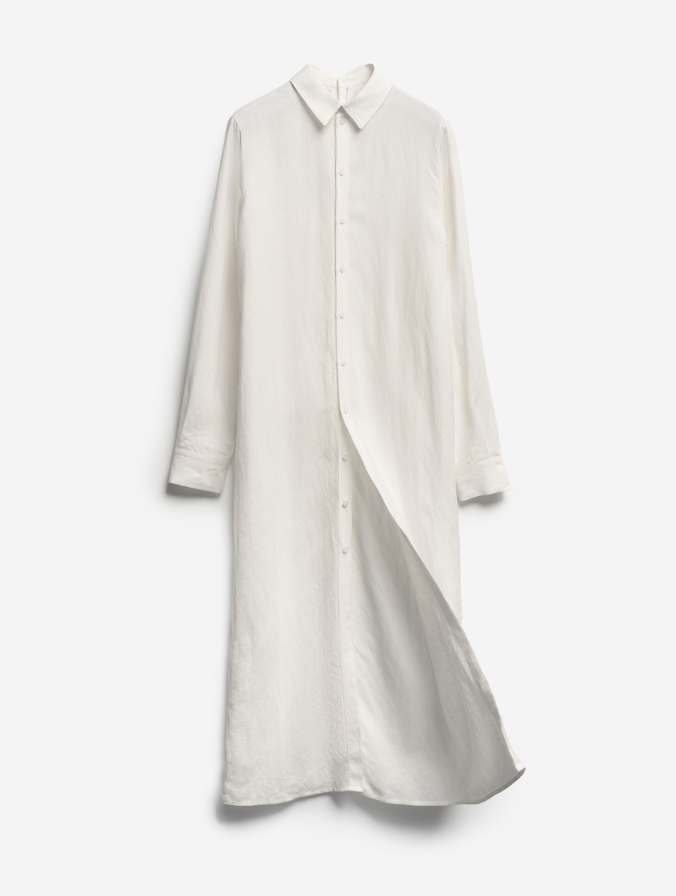 Платье-рубашка из тонкого льна, фото 4