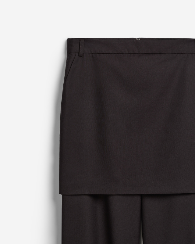 Брюки с юбкой