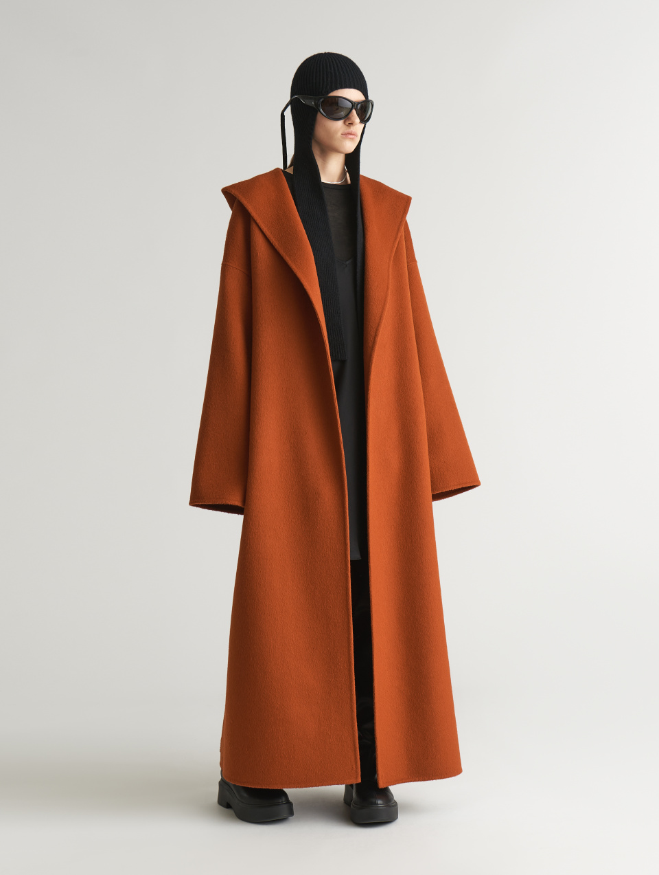 Пальто миди с капюшоном, фото 3