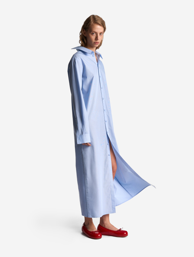 Платье-рубашка из хлопка