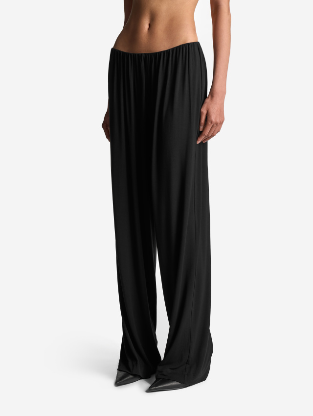 Трикотажные брюки на низкой посадке