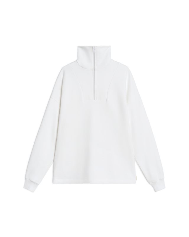 Свитшот с воротником на молнии