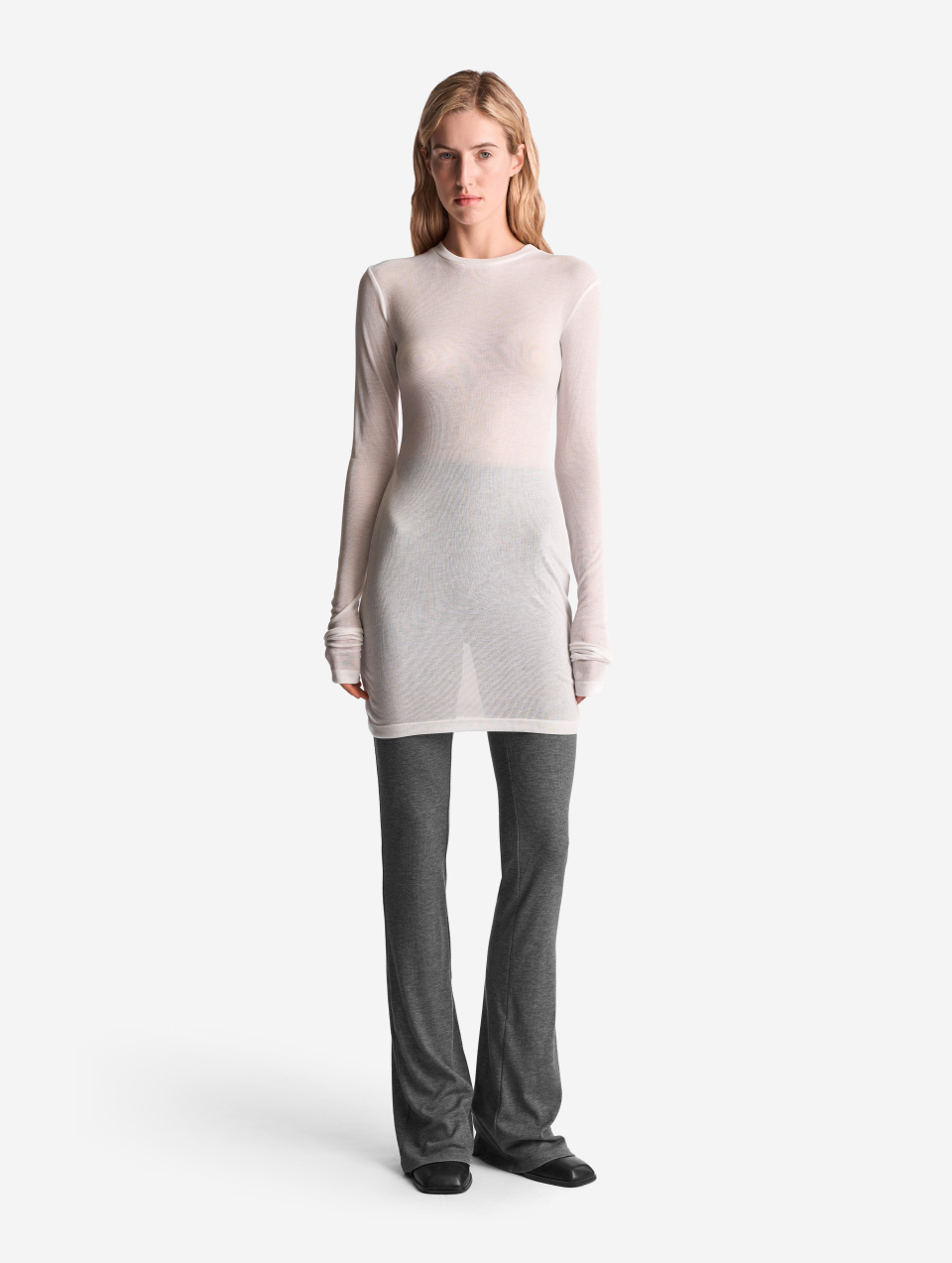 Тонкие трикотажные леггинсы Bootcut, фото 9