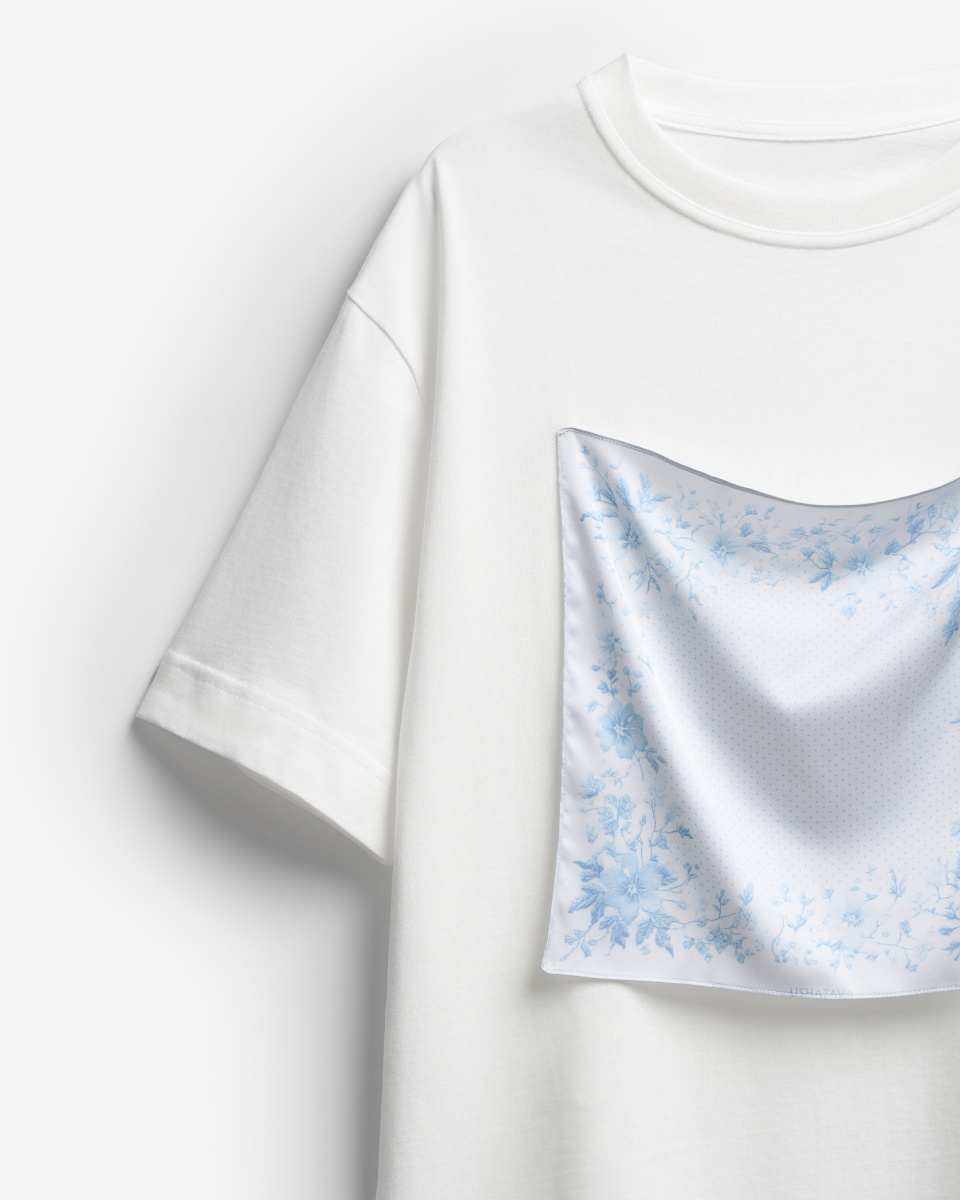 Футболка с цветочным платком, фото 8