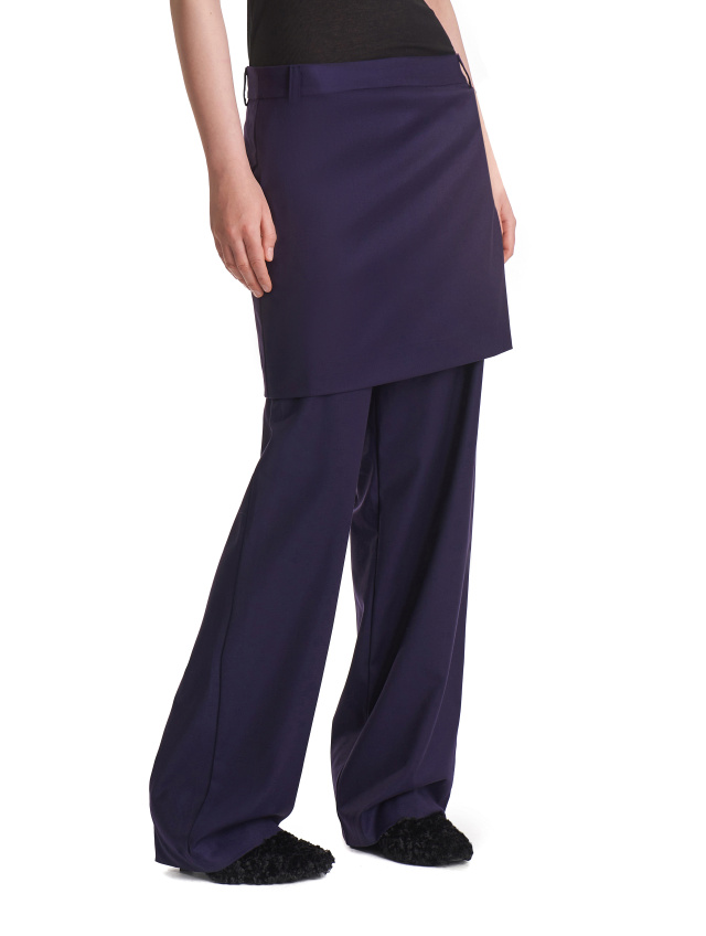 Брюки с юбкой