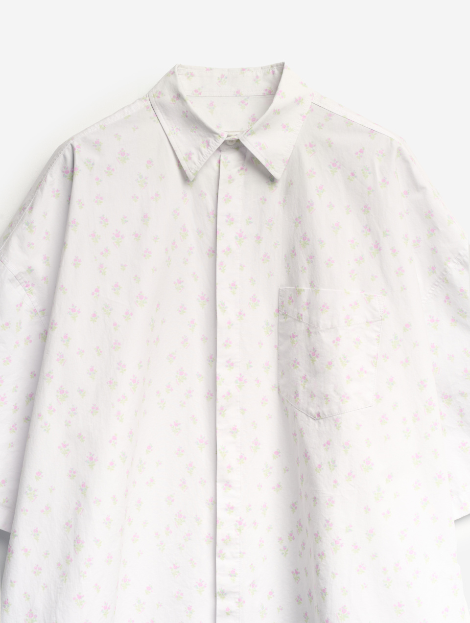 Рубашка из вареного хлопка с коротким рукавом , фото 7