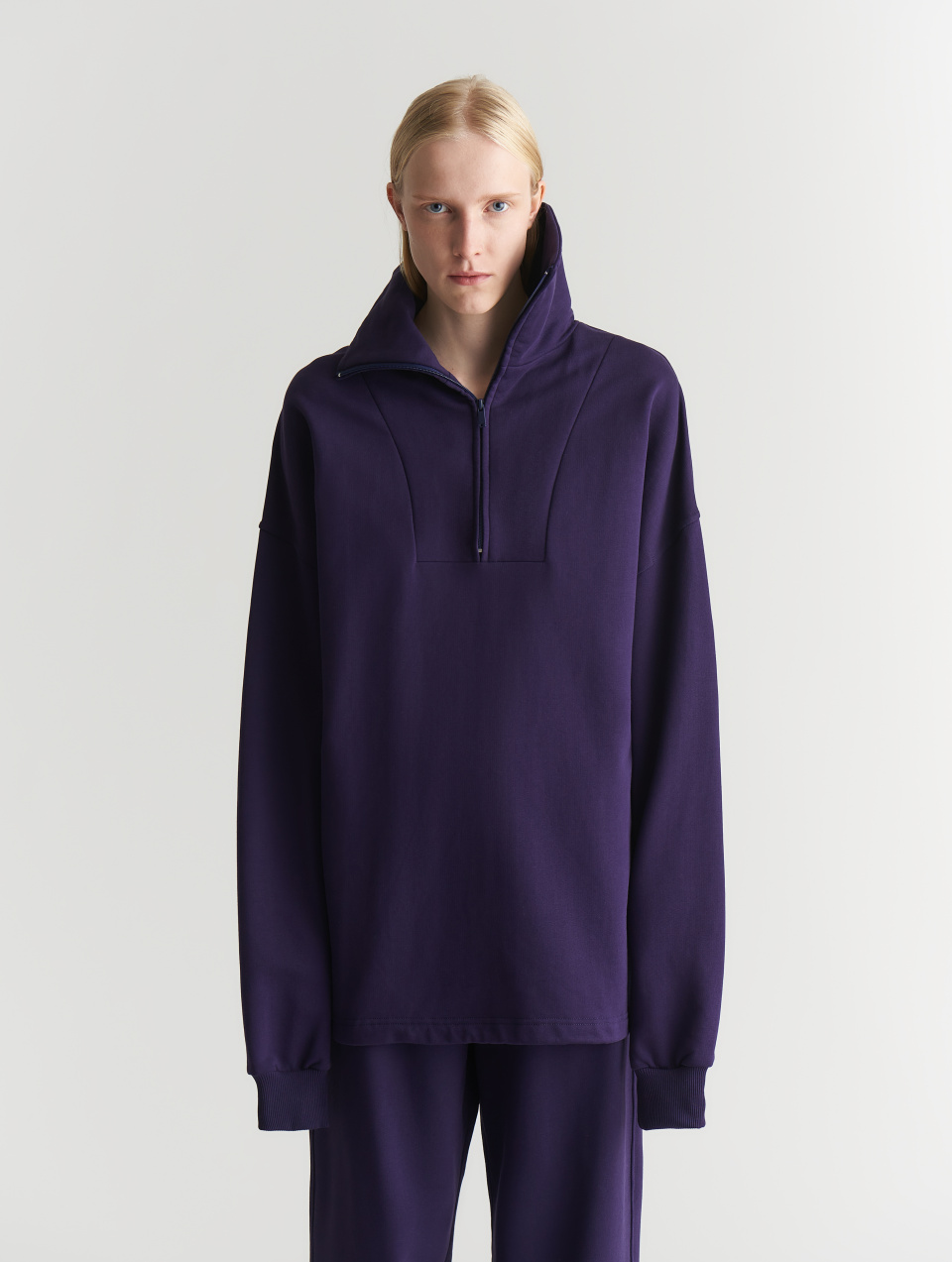 Свитшот с воротником на молнии, фото 3
