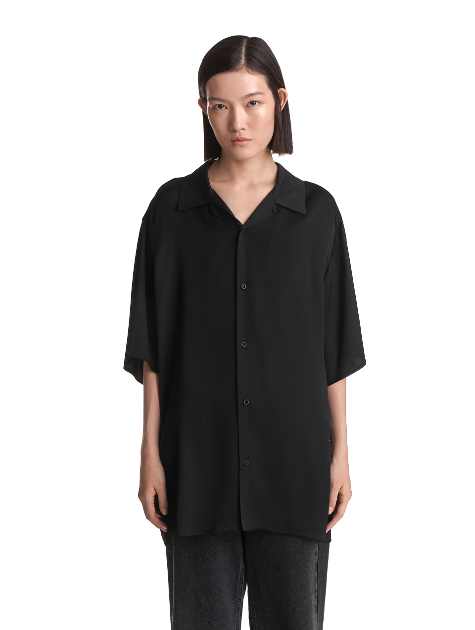 Рубашка из вискозы с коротким рукавом, фото 2