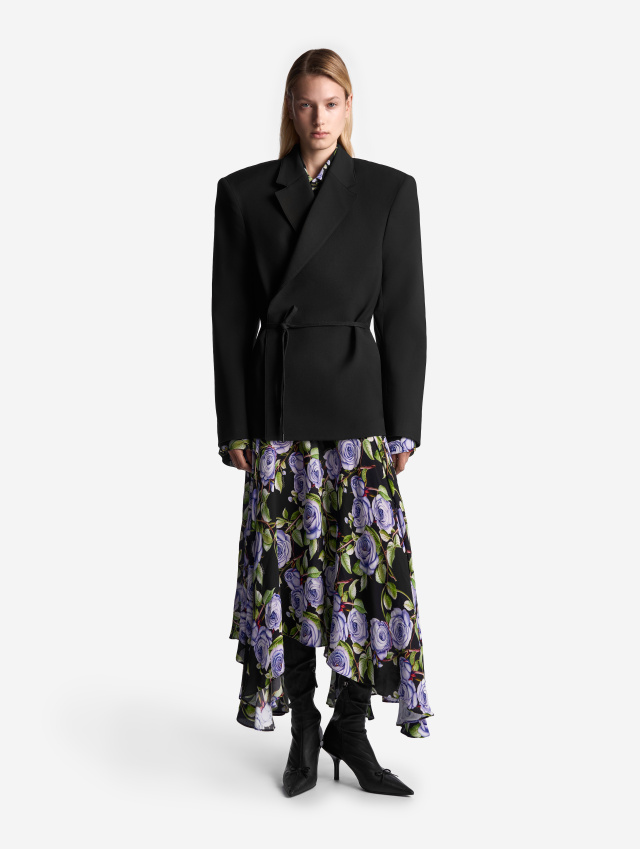 Пиджак плоского кроя 