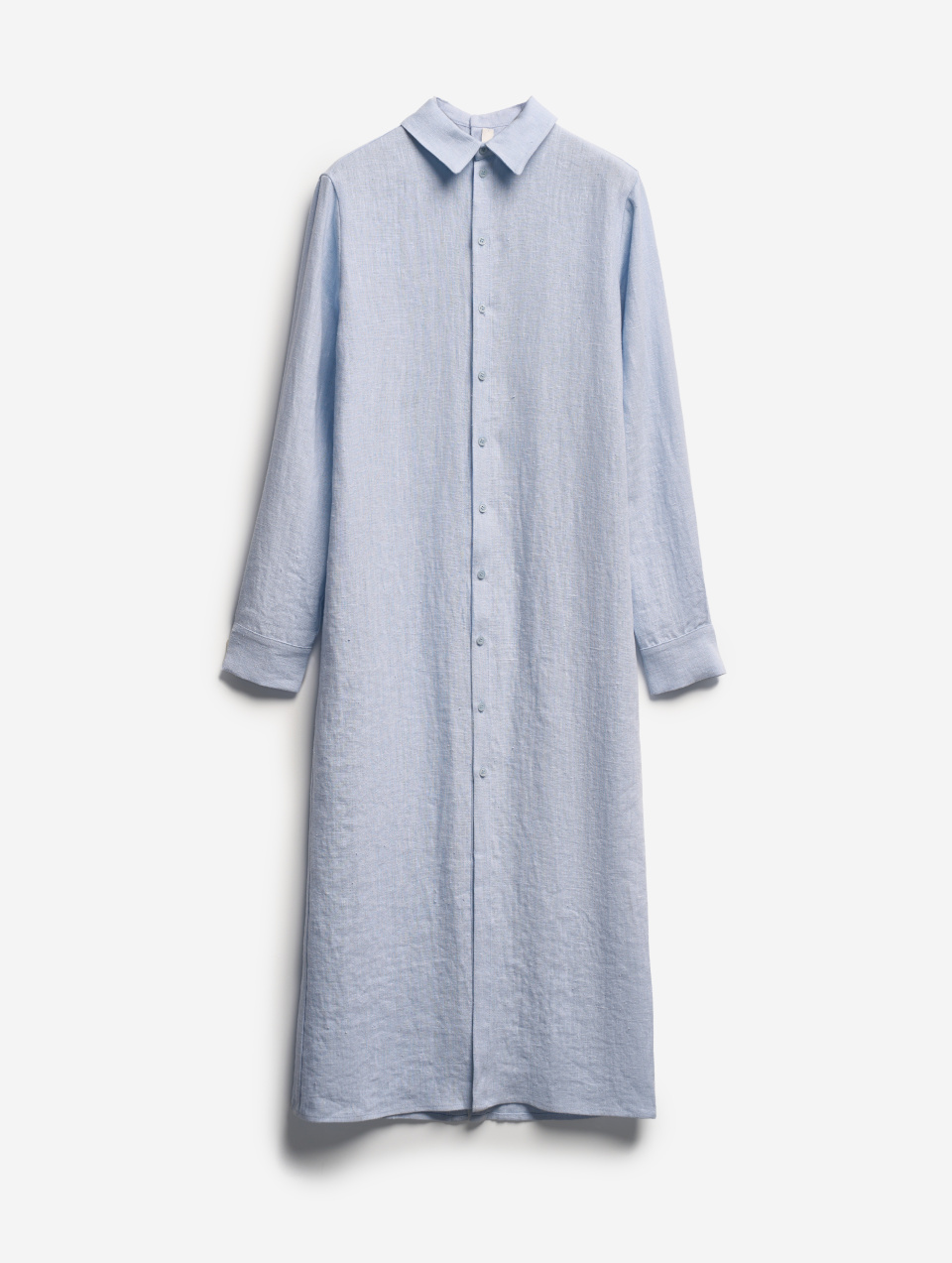 Платье-рубашка из тонкого льна, фото 4