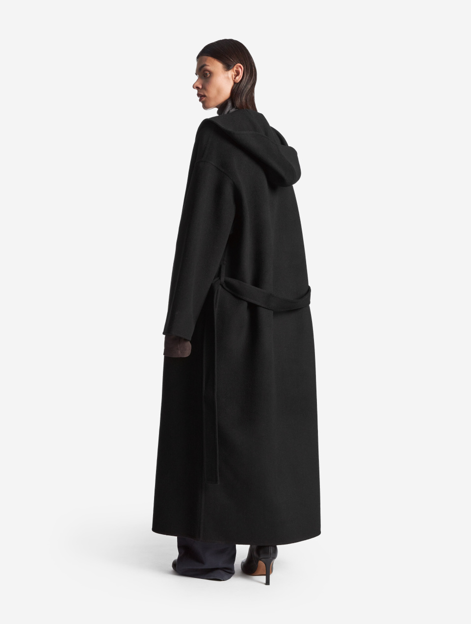 Пальто миди с капюшоном, фото 4