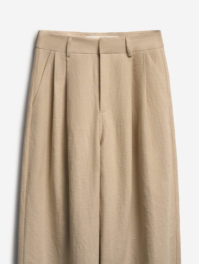 Двухсторонние брюки изо льна