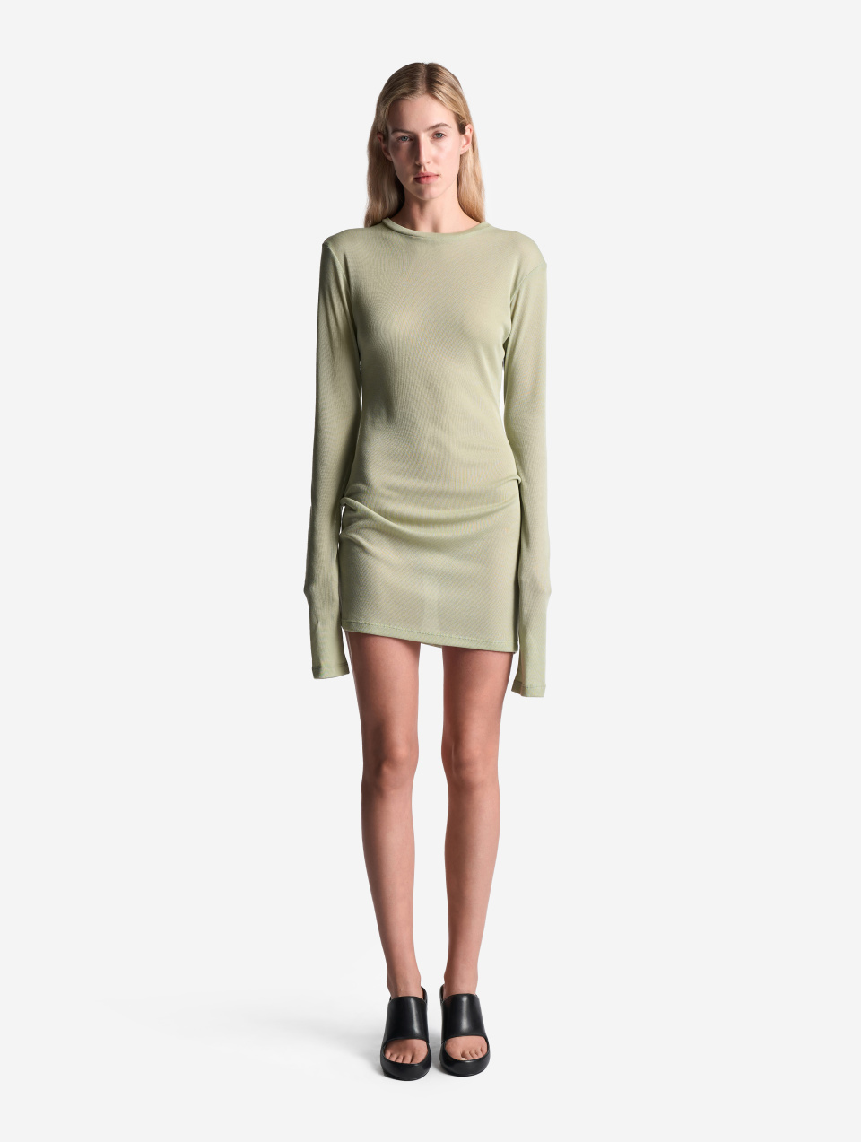 Тонкий трикотажный лонгслив Slim Fit, фото 2