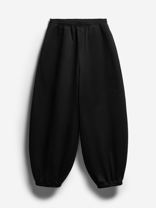 Брюки О-силуэта из саржи