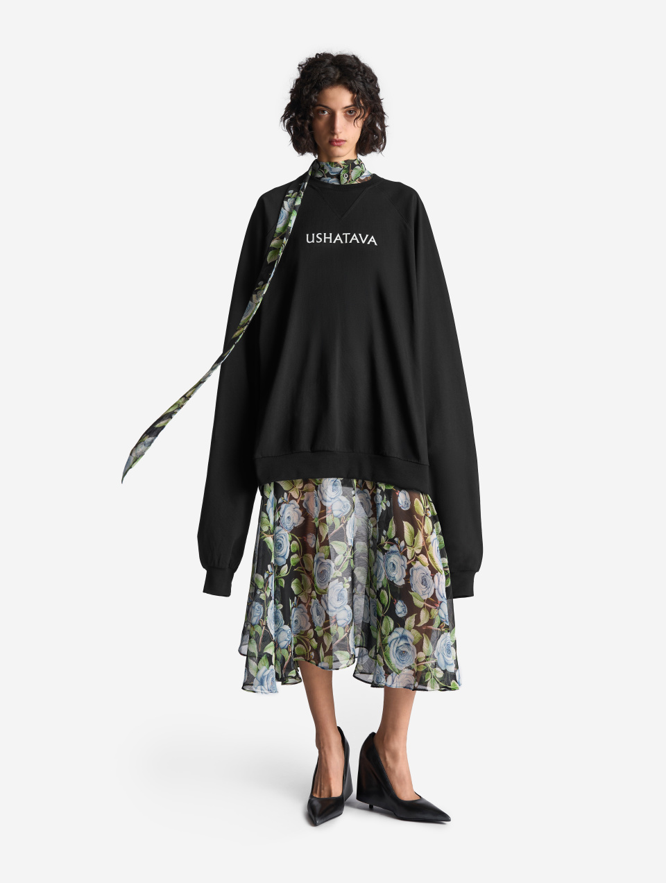 Оверсайз свитшот с принтом, фото 1