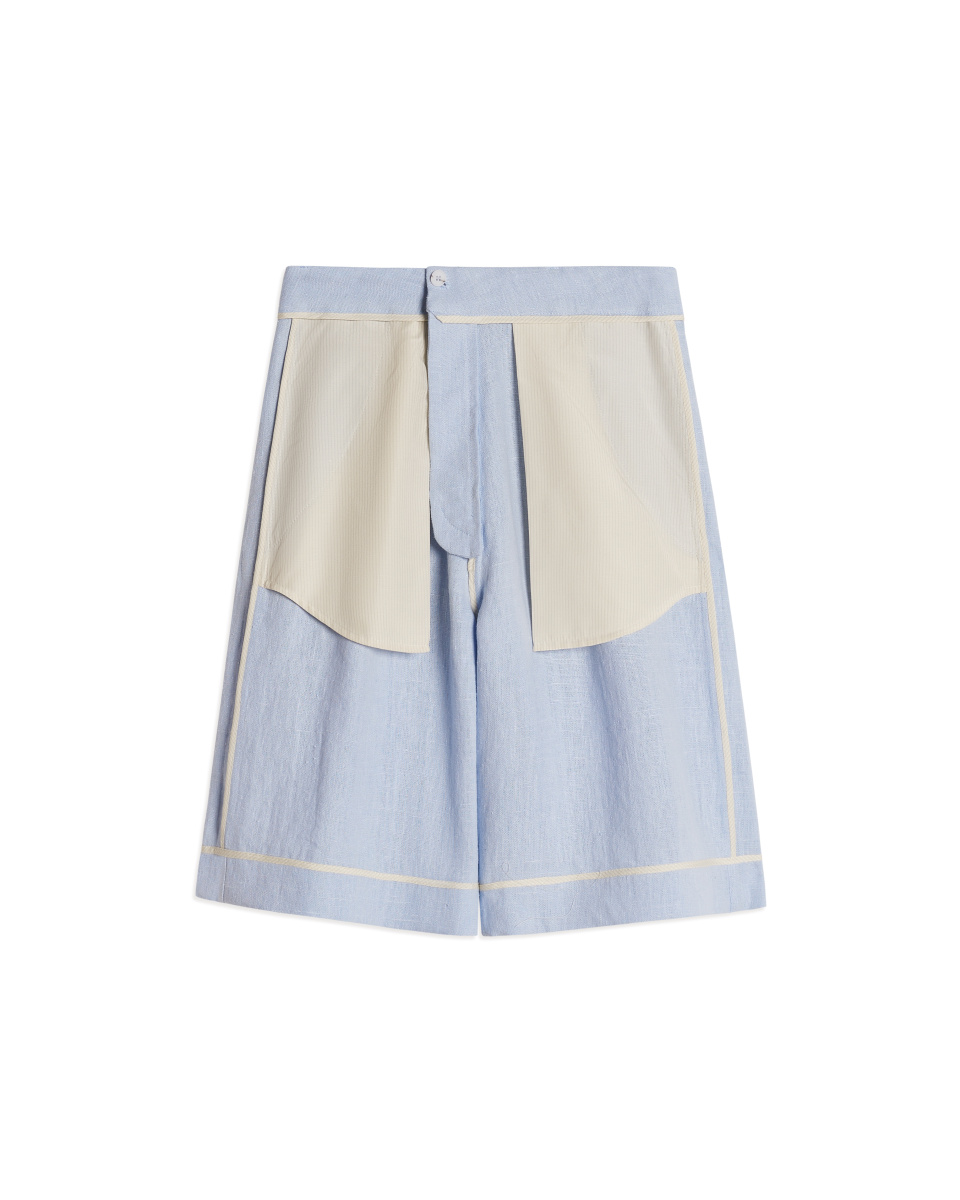 Двухсторонние бермуды изо льна, фото 3