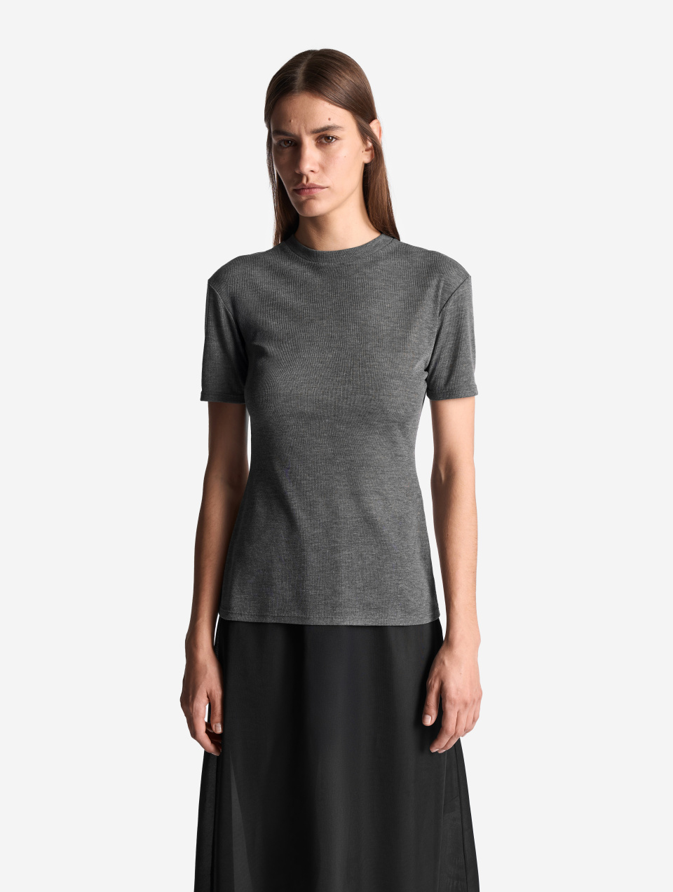 Тонкая трикотажная футболка, фото 5