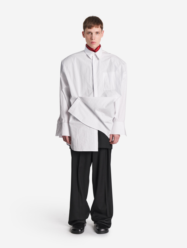 Рубашка из хлопка с экстра-манжетом