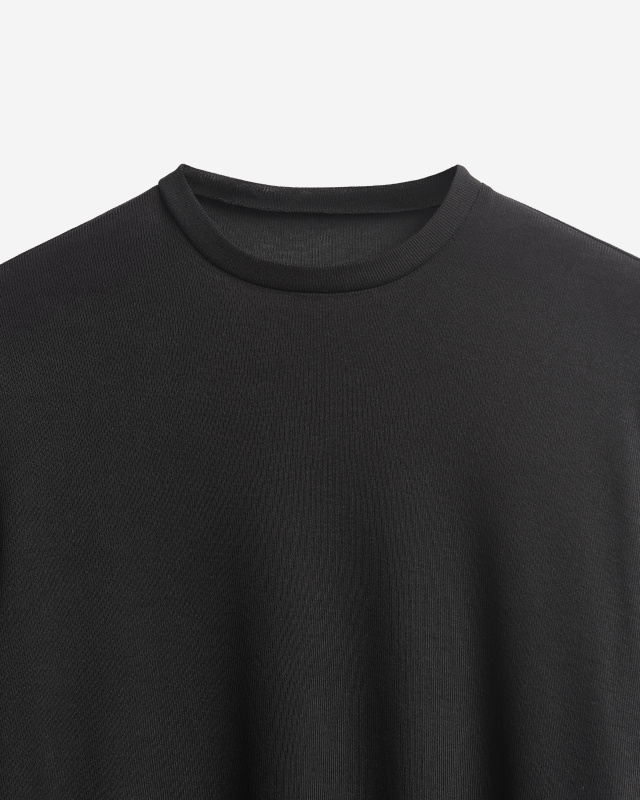 Тонкий трикотажный лонгслив