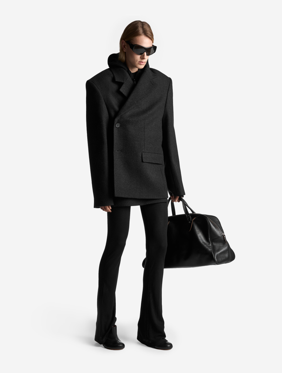 Тонкие трикотажные леггинсы bootcut, фото 4