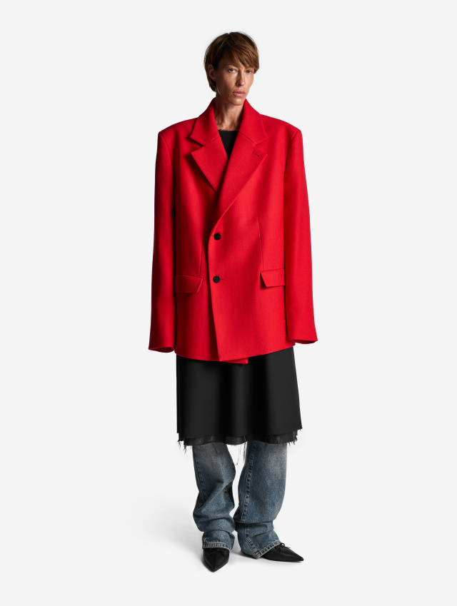 Строгое пальто мини