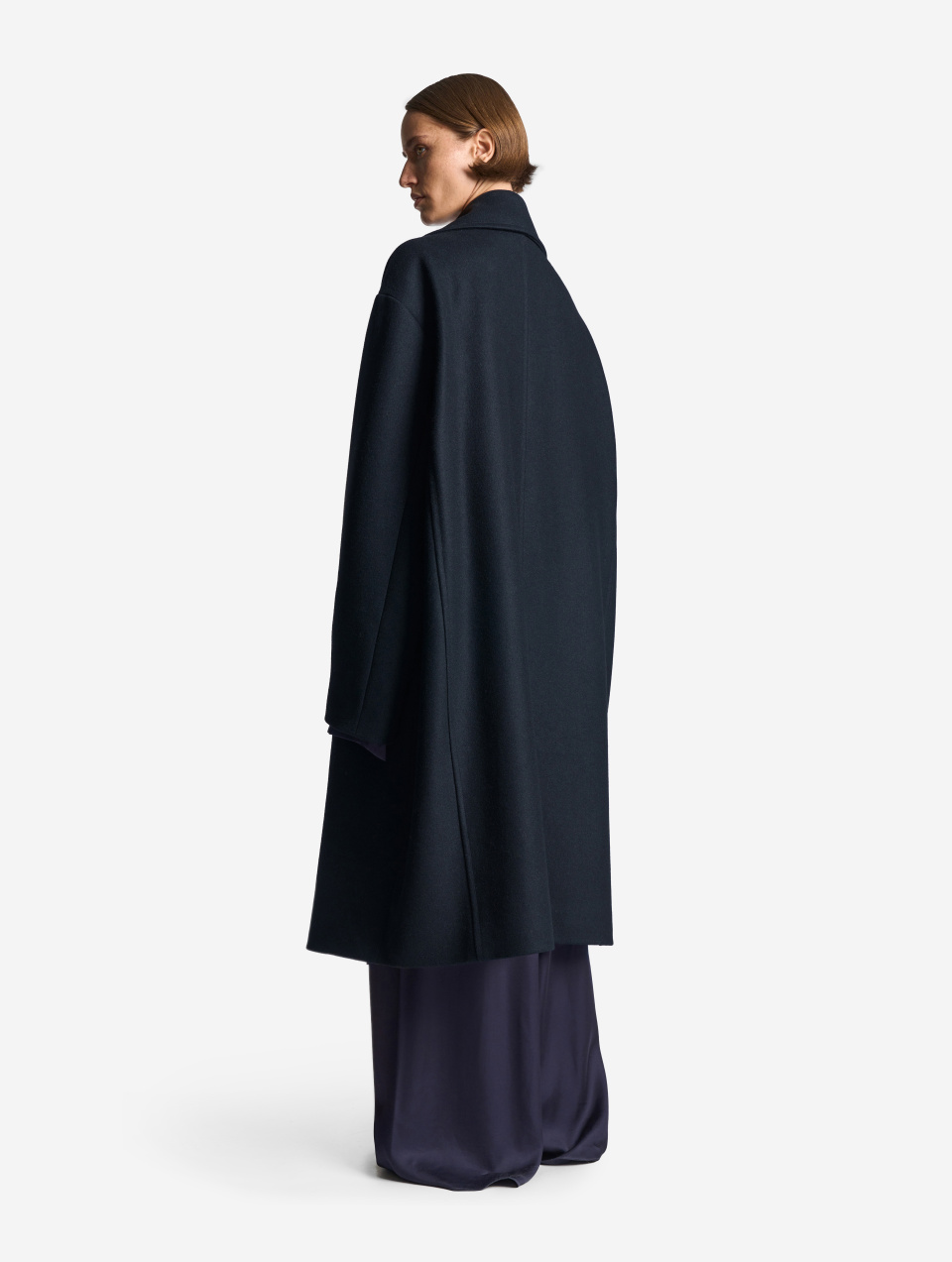 Пальто макси с широкими лацканами, фото 4