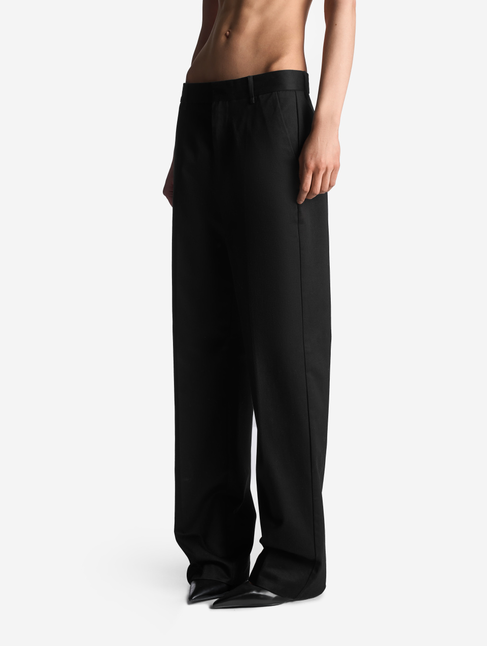 Брюки из саржи на низкой посадке, фото 1