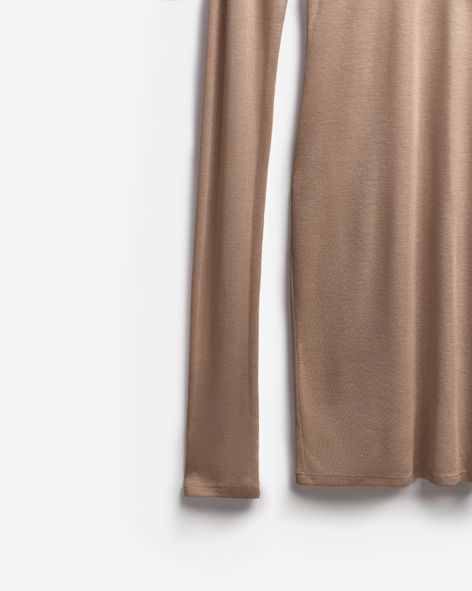 Тонкий трикотажный лонгслив Slim Fit, фото 6